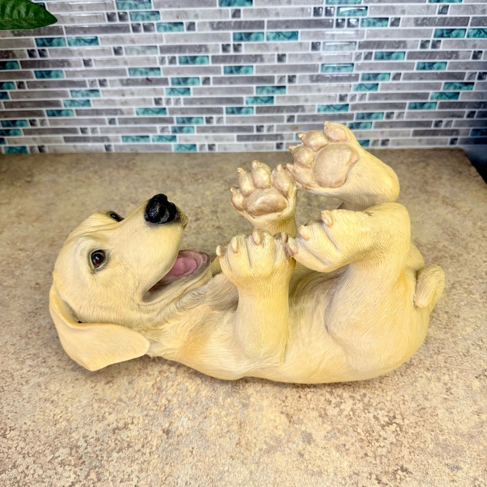 True Zoo Playful Pup Yellow Lab Wine Bottle Holder - Picture 2 of 5